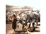 Bethany: a huddle of flat-roofed Arab dwellings, amongst which are the reputed houses of Simon the Leper and of Martha, Mary and Lazarus. An early photograph.
